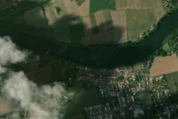 Satellitenbild der Umgebung von Le Tarn (Terssac)