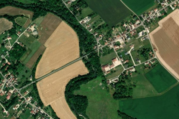 Satellitenbild der Umgebung von L'Aube (Epagne)