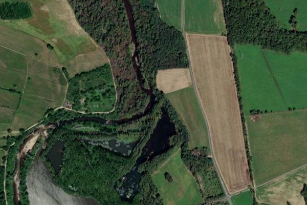 Satellitenbild der Umgebung von la Dore (Dorat)