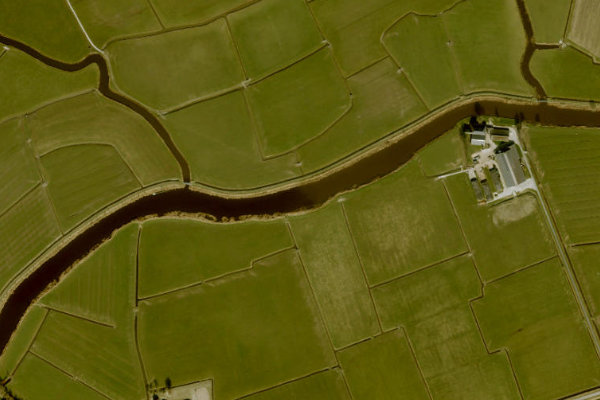Satellitenbild der Umgebung von Dokkumer Ee
