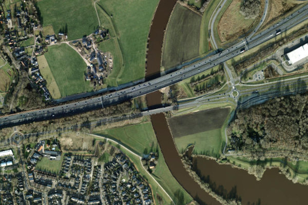 Satellitenbild der Umgebung von Vechte (Zwolle)