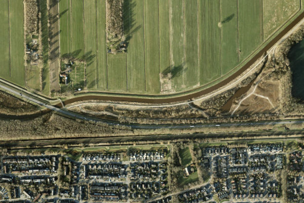 Satellitenbild der Umgebung von Wold Aa (Meppel)