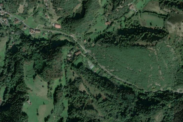 Satellitenbild der Umgebung von Agauntza (Ataun)