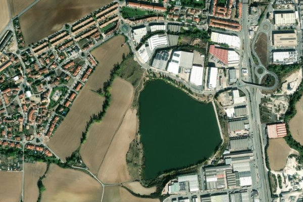Satellitenbild der Umgebung von La Morea (Beriáin)