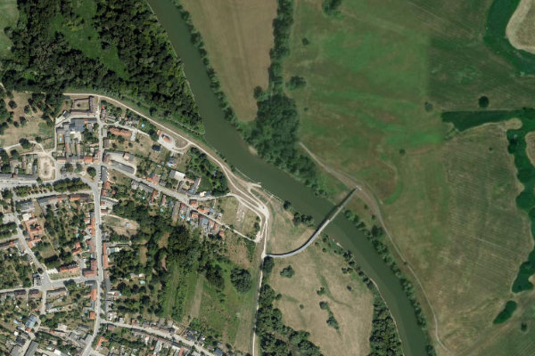 Satellitenbild der Umgebung von March (Marchegg)