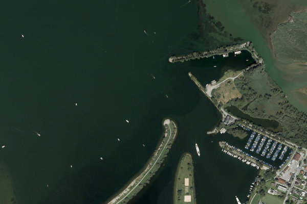 Satellitenbild der Umgebung von Bodensee (Hard)