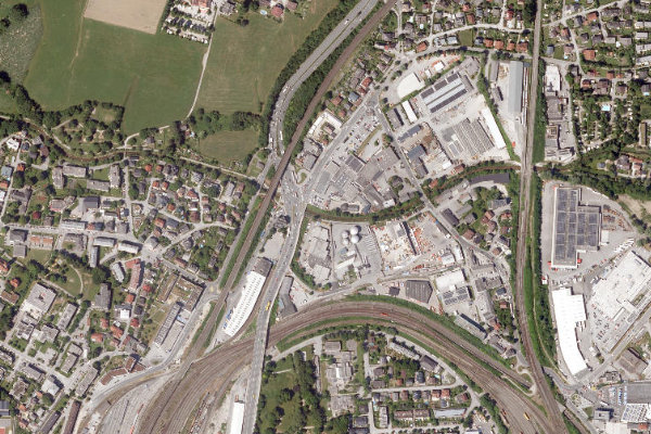Satellitenbild der Umgebung von Söllheimer Bach (Plain)