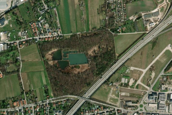 Satellitenbild der Umgebung von Bad Vöslau