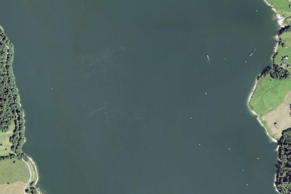 Satellitenbild der Umgebung von Wägitalersee