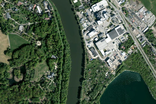 Satellitenbild der Umgebung von Odra – Opole (centrum)