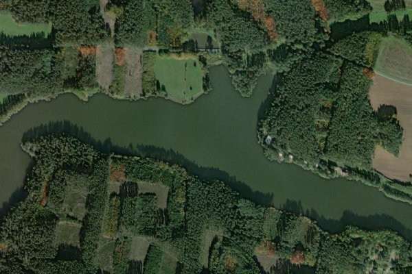 Satellitenbild der Umgebung von Bonětický rybník