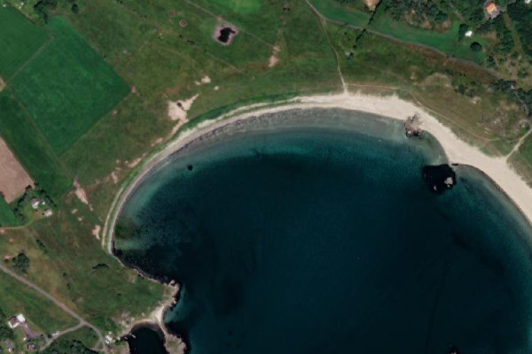 Satellitenbild der Umgebung von Haugestranda
