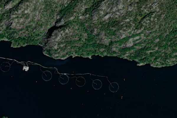 Satellitenbild der Umgebung von Bukstad · Küste