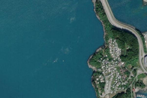 Satellitenbild der Umgebung von Høganeset