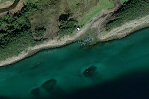 Satellitenbild der Umgebung von Saursfjorden
