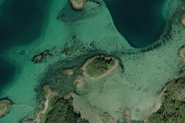 Satellitenbild der Umgebung von Rotvika (Gammelsæter) · Küste