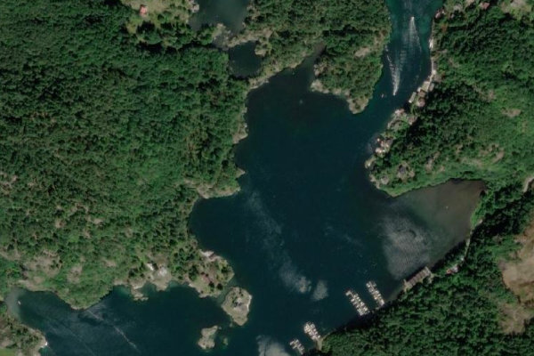 Satellitenbild der Umgebung von Indresundet