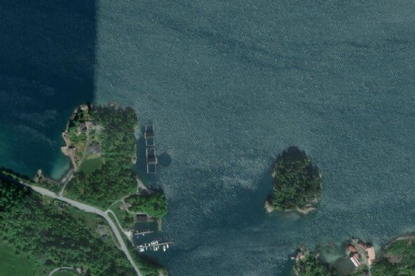 Satellitenbild der Umgebung von Eikelandsfjorden