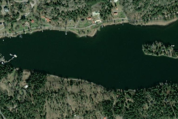 Satellitenbild der Umgebung von Dalen · Küste