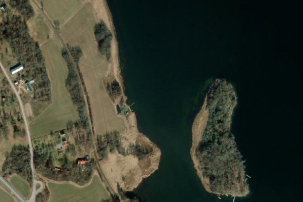 Satellitenbild der Umgebung von Baggetorp · Küste