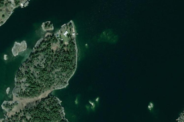 Satellitenbild der Umgebung von Bunkviks brygga