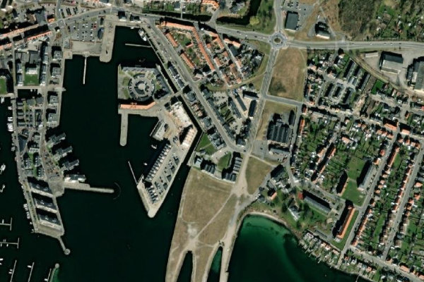 Satellitenbild der Umgebung von Nyborg Marina