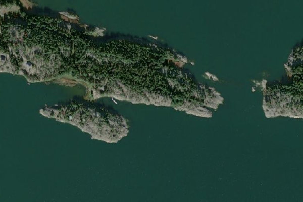 Satellitenbild der Umgebung von Österby · Küste