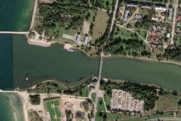 Satellitenbild der Umgebung von Liepāja · Küste