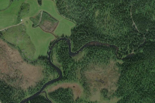 Satellitenbild der Umgebung von Kjølstadelva