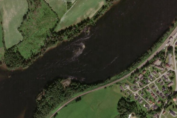 Satellitenbild der Umgebung von Glomma – n. Rånåsfoss
