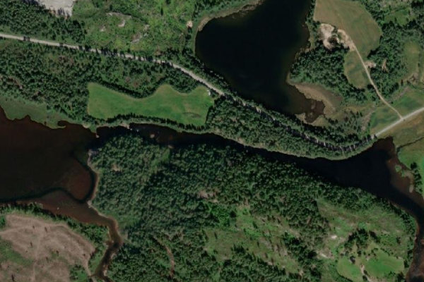 Satellitenbild der Umgebung von Tovdalsåna