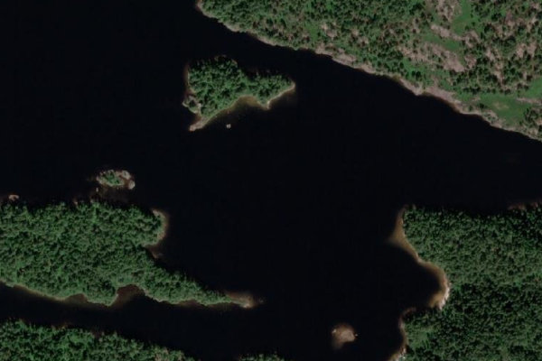 Satellitenbild der Umgebung von Haukomvannet