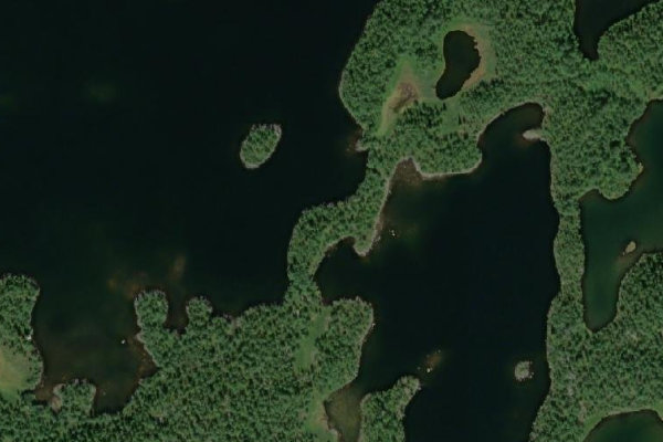 Satellitenbild der Umgebung von Bissásjávrrie