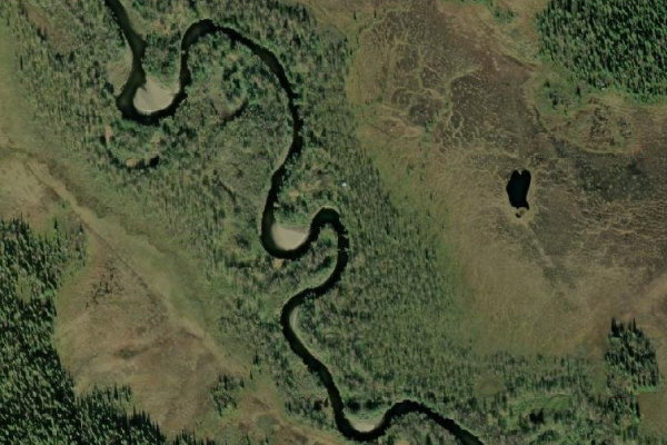 Satellitenbild der Umgebung von Matsdalsån