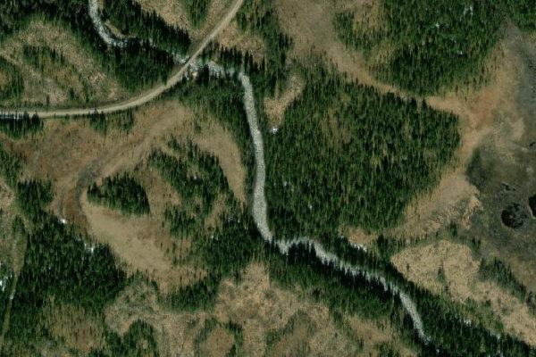 Satellitenbild der Umgebung von Fjällån – Måntorp