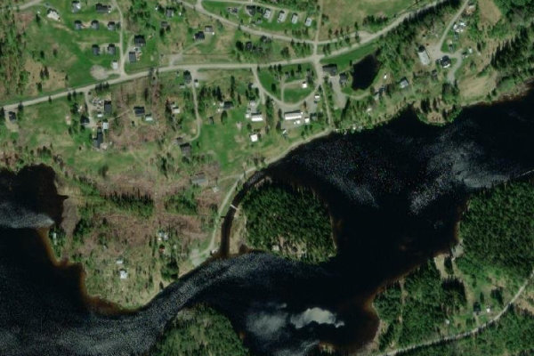 Satellitenbild der Umgebung von Rörvattnet