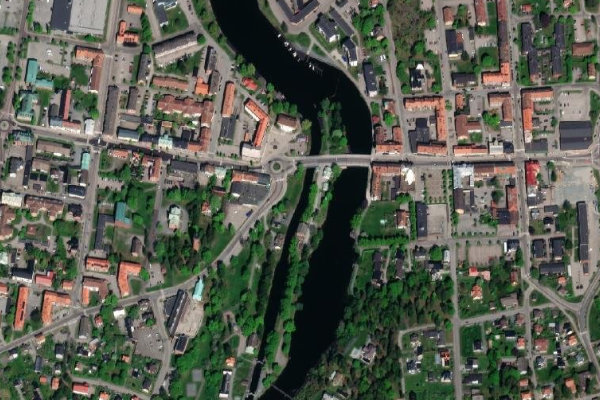 Satellitenbild der Umgebung von Säffle Kanal