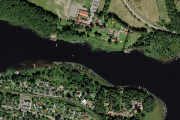 Satellitenbild der Umgebung von Mölndalsån (Västergötland)