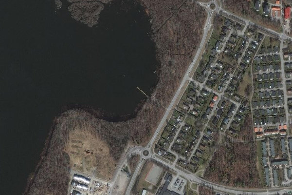 Satellitenbild der Umgebung von Södra Bergundasjön