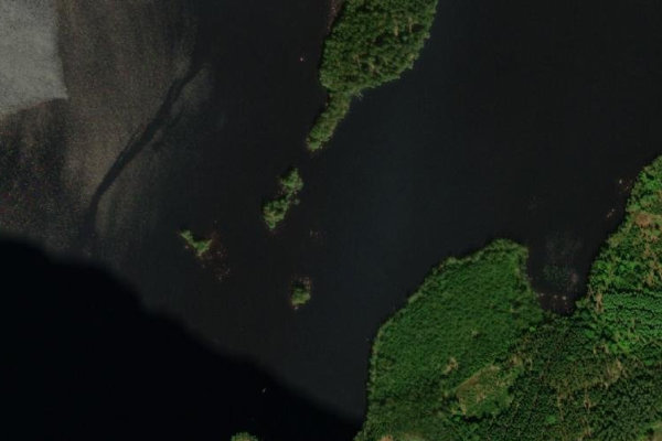 Satellitenbild der Umgebung von Örsjön (Osby)