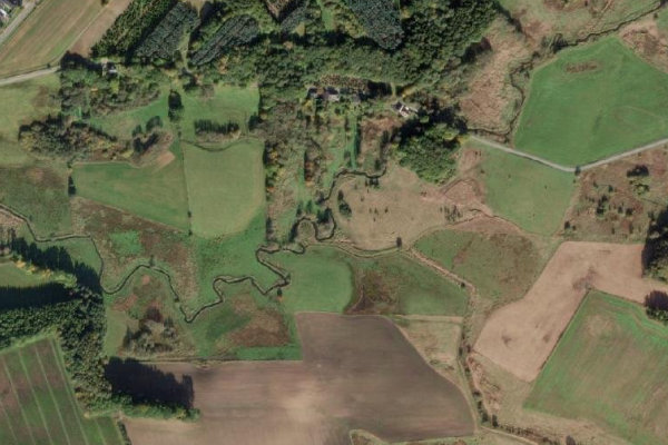 Satellitenbild der Umgebung von Gjern Å