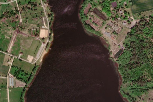 Satellitenbild der Umgebung von Sasmakas ezers