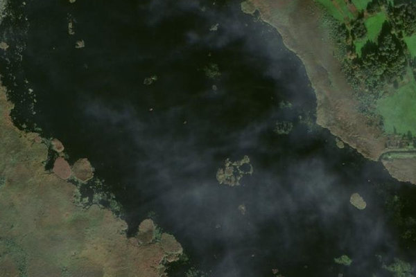 Satellitenbild der Umgebung von Tāšu ezers