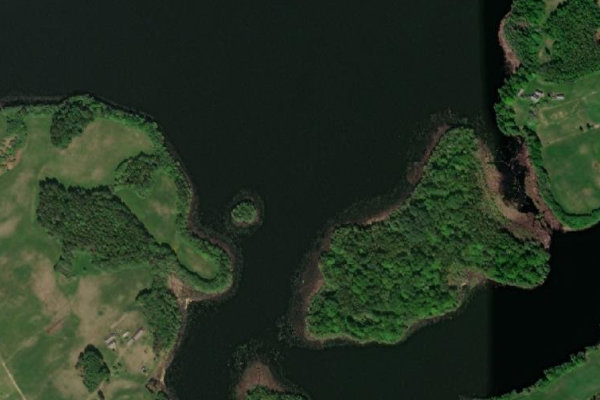 Satellitenbild der Umgebung von Gausls