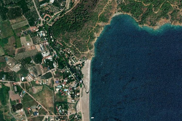 Satellitenbild der Umgebung von Adrasan