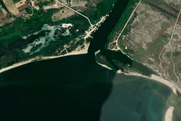 Satellitenbild der Umgebung von Struma River