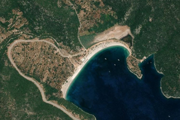 Satellitenbild der Umgebung von Fokianó