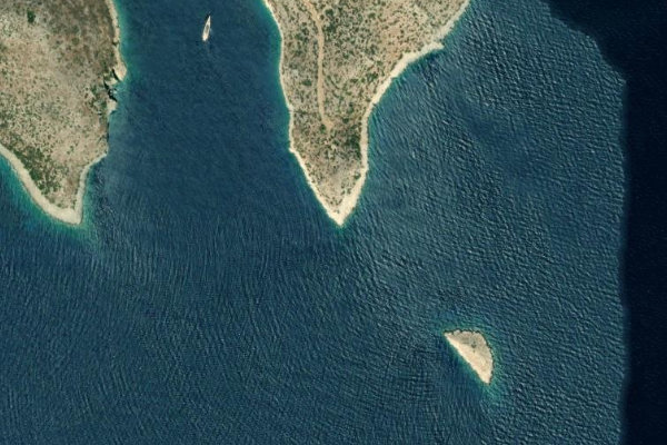 Satellitenbild der Umgebung von Prasonisáki