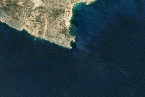 Satellitenbild der Umgebung von Ákra Psalída