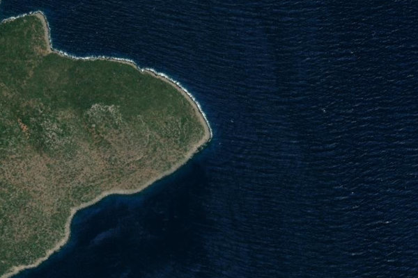 Satellitenbild der Umgebung von Ákra Drímiskos